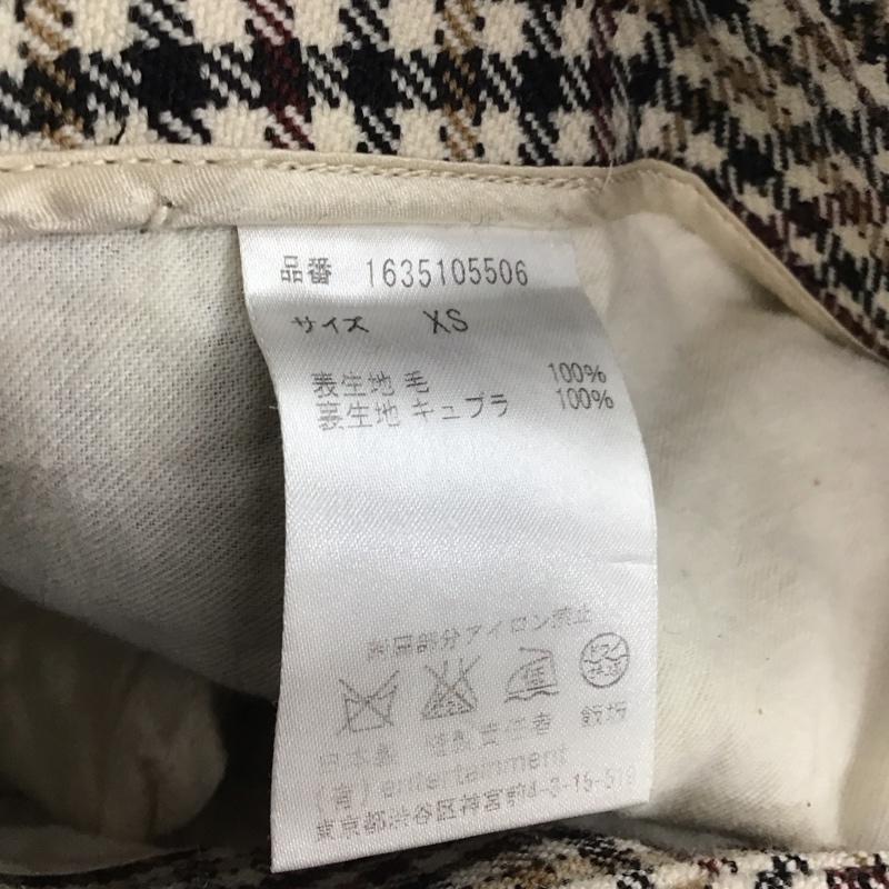 ビューティフルピープル beautiful people パンツ ワークパンツ、ペインターパンツ スラックスパンツ ワイドパンツ センタータックパンツ XS チェック マルチカラー / マルチカラー / multicolor メンズ USED 古着 中古 10158158