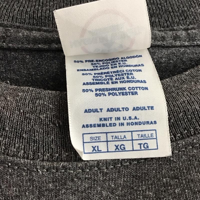 古着 USED Tシャツ 半袖 半袖カットソー プリントTシャツ クルーネックカットソー XL ロゴ、文字 ダークグレー / ダークグレー / メンズ USED 古着 中古 10158169