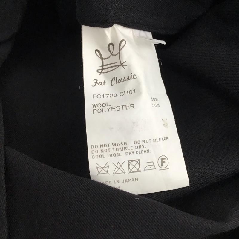 エフエイティー FAT シャツ、ブラウス 長袖 長袖シャツ 無地シャツ カラーシャツ プルオーバーシャツ L 無地 黒 / ブラック / black メンズ USED 古着 中古 10158263
