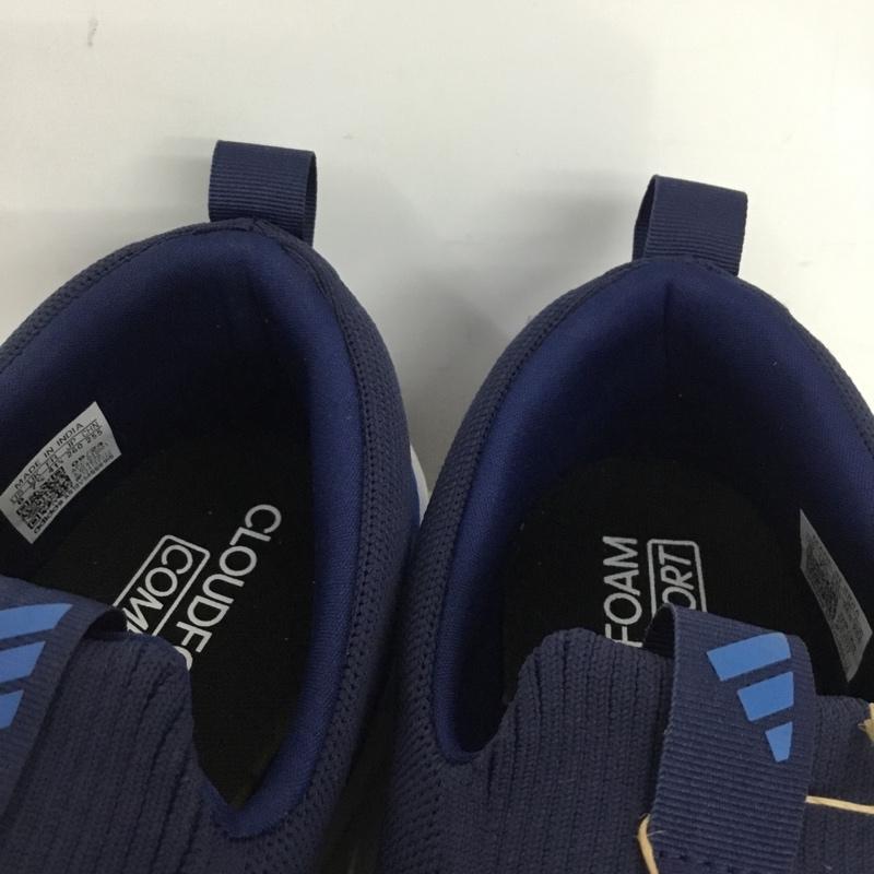 アディダス adidas スリッポン スリッポン ID4020 ゴー ラウンジャー スニーカー 26cm 箱有 26.0cm ロゴ、文字 紺 / ネイビー / navy X 青 / ブルー / blue X 白 / ホワイト / white メンズ USED 古着 中古 10158310