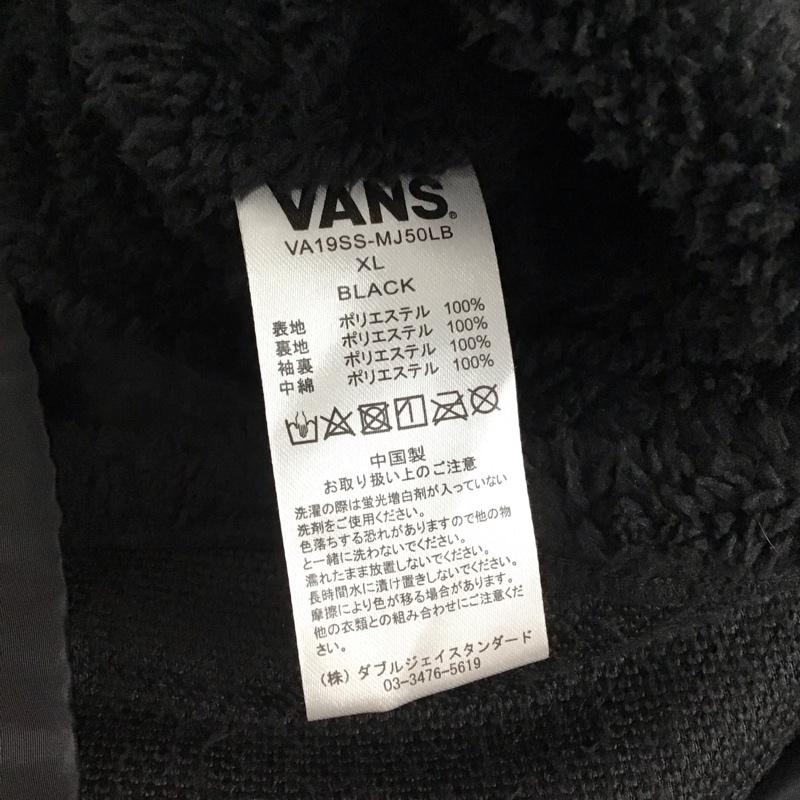 バンズ VANS ジャケット、上着 ジャンパー、ブルゾン ナイロンジャケット コーチジャケット アウター XL ロゴ、文字 黒 / ブラック / black メンズ USED 古着 中古 10158385
