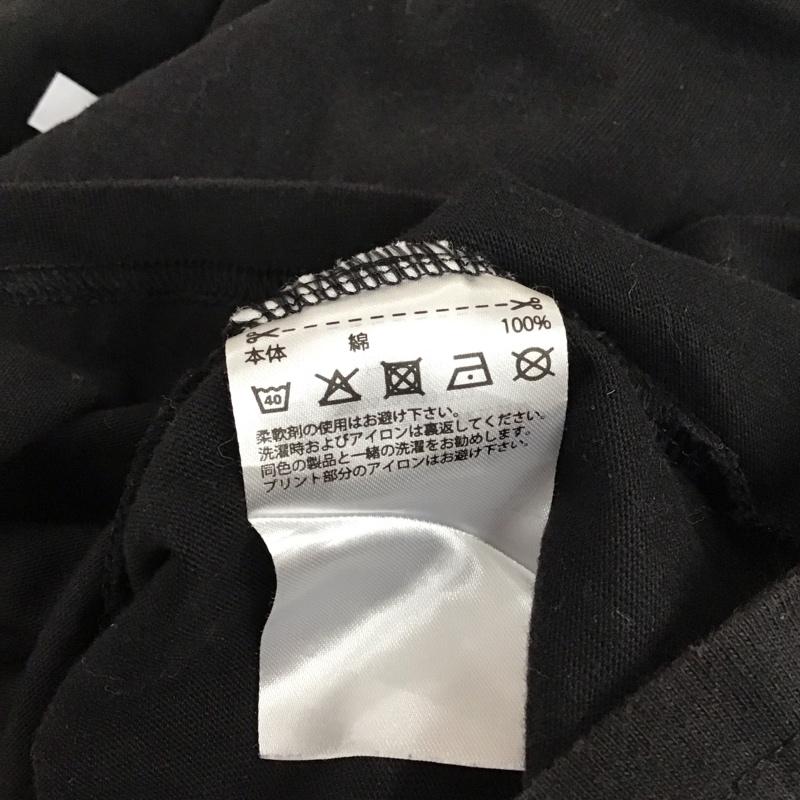 アディダス adidas Tシャツ 半袖 半袖カットソー プリントTシャツ クルーネックカットソー M ロゴ、文字 黒 / ブラック / black メンズ USED 古着 中古 10158431