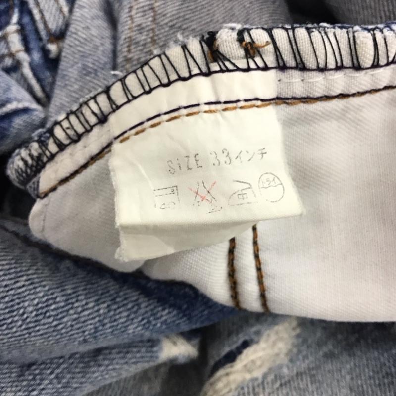 リーバイス Levi s パンツ デニム、ジーンズ デニムパンツ スリムパンツ カジュアルパンツ 33インチ ダメージ加工 インディゴ / インディゴ / Indigo メンズ USED 古着 中古 10158440