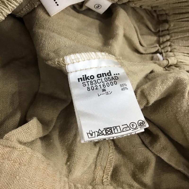 ニコアンド niko and... ボトムス ボトムス M 無地 ベージュ / ベージュ / beige レディース USED 古着 中古 10158458