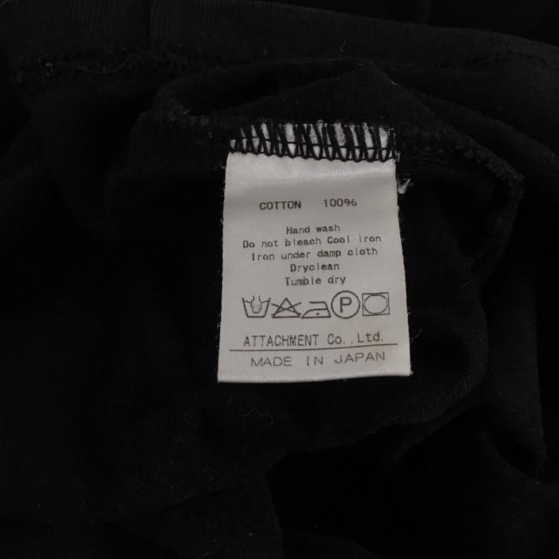 アタッチメント ATTACHMENT Tシャツ 長袖 長袖カットソー プリントカットソー クルーネック 1 無地 黒 / ブラック / black メンズ USED 古着 中古 10158495