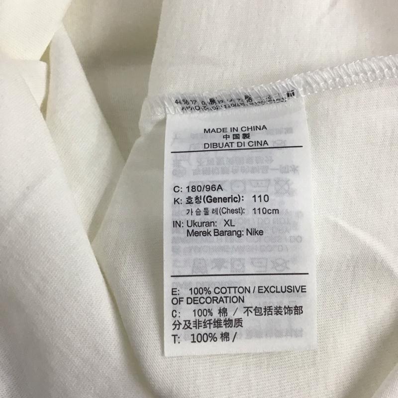 エアジョーダン AIR JORDAN Tシャツ 半袖 半袖カットソー プリントTシャツ クルーネックカットソー XL プリント 白 / ホワイト / white メンズ USED 古着 中古 10158496