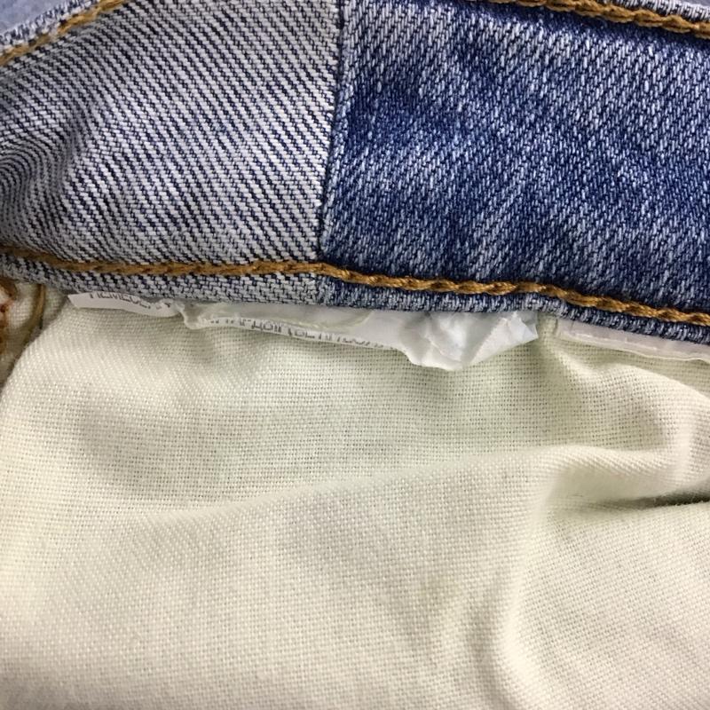 ザラ ZARA パンツ デニム、ジーンズ 無地 水色 / ライトブルー / レディース USED 古着 中古 10158514