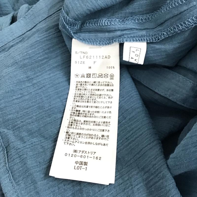 ローリーズファーム LOWRYS FARM シャツ、ブラウス 長袖 FREE 無地 青 / ブルー / blue レディース USED 古着 中古 10158539