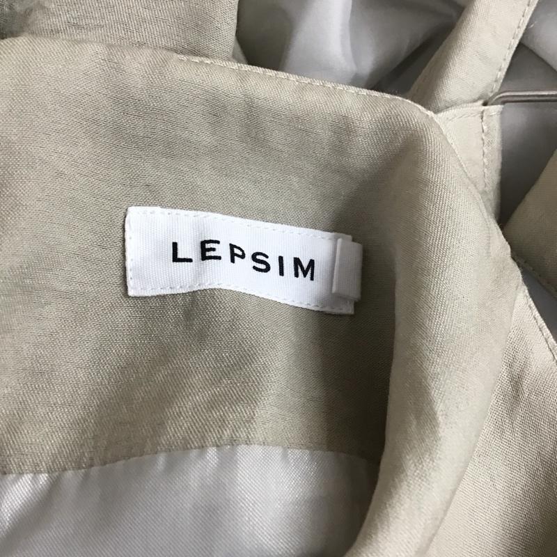 レプシィム LEPSIM ワンピース ロングスカート ロングワンピース ノースリーブワンピース フレアスカート L 無地 灰 / グレー / gray レディース USED 古着 中古 10158661