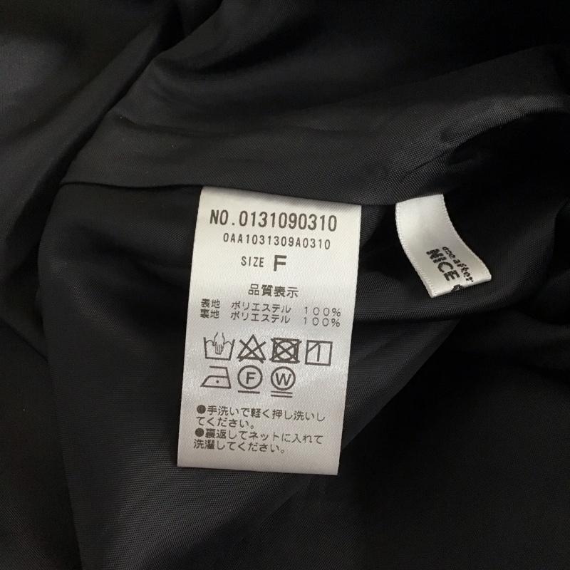 ナイスクラップ NICE CLAUP ワンピース ロングスカート ロングワンピース ノースリーブワンピース フレアスカート FREE 無地 黒 / ブラック / black レディース USED 古着 中古 10158670