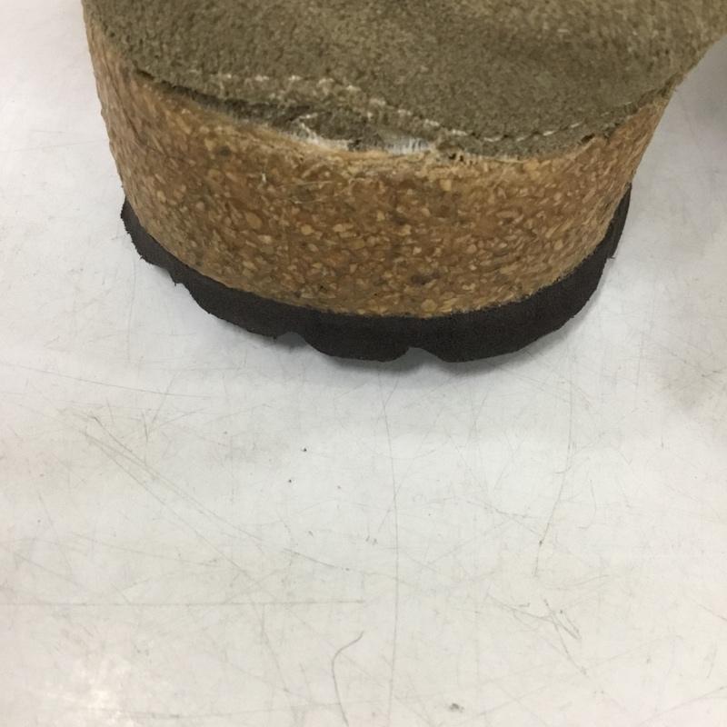 ビルケンシュトック BIRKENSTOCK サンダル サンダル バックリー ハーフクロッグ 38 24.5 24.5cm 無地 グレージュ / グレージュ / レディース USED 古着 中古 10158720