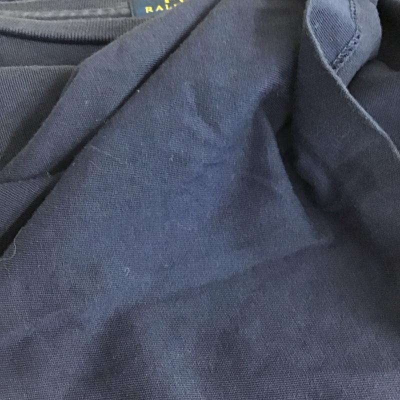 ポロラルフローレン POLO RALPH LAUREN Tシャツ 半袖 半袖カットソー プリントTシャツ クルーネックカットソー S ロゴ、文字 紺 / ネイビー / navy メンズ USED 古着 中古 10158892