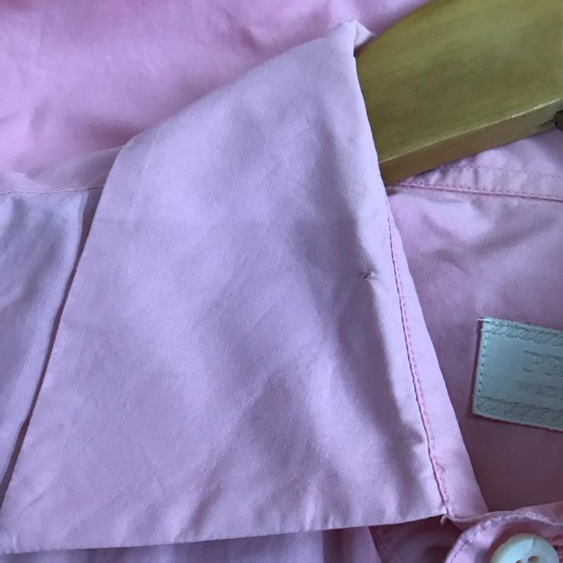 プラダ PRADA シャツ、ブラウス 半袖 半袖シャツ 無地シャツ 無地 桃 / ピンク / pink メンズ USED 古着 中古 10158895