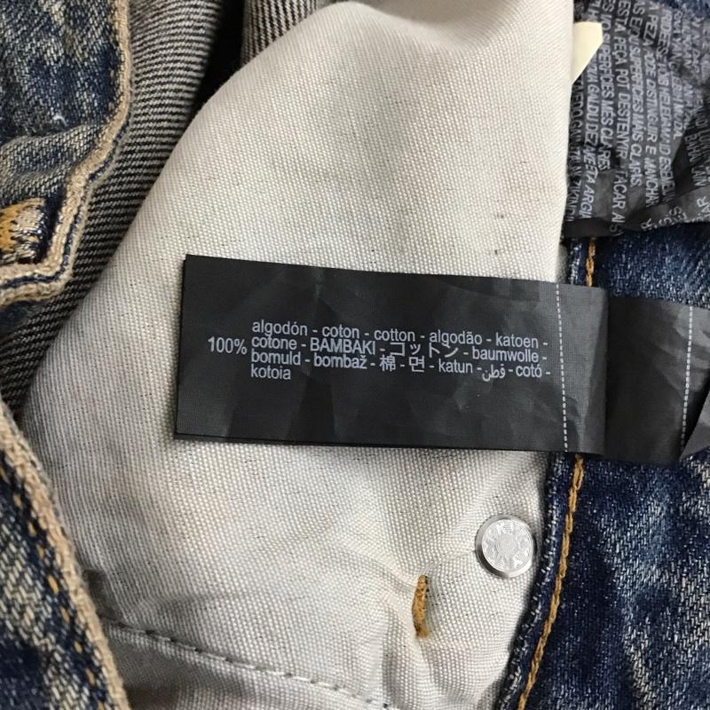 ザラ ZARA パンツ デニム、ジーンズ デニムパンツ ワイドパンツ カジュアルパンツ 42 無地 インディゴ / インディゴ / Indigo メンズ USED 古着 中古 10158937