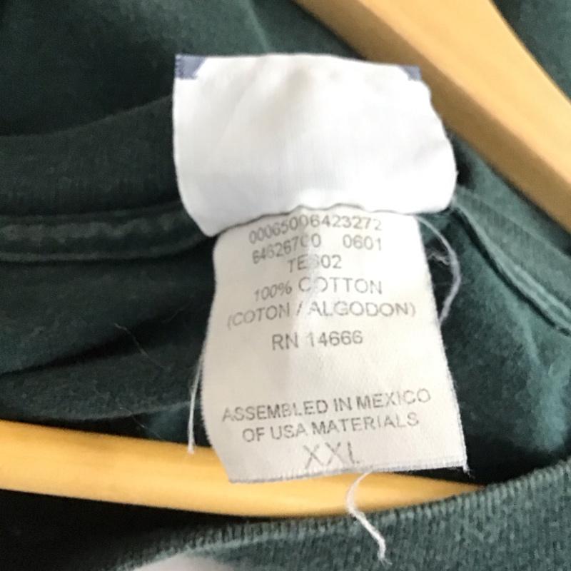 リー Lee Tシャツ 半袖 半袖カットソー プリントTシャツ クルーネックカットソー XXL プリント 緑 / グリーン / green メンズ USED 古着 中古 10158939