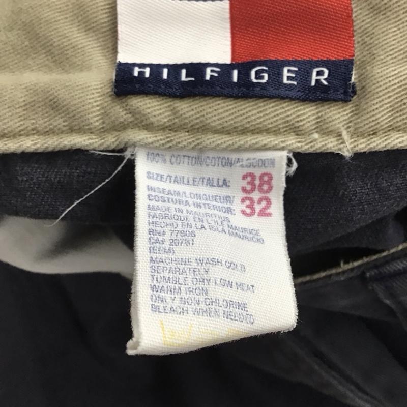 トミーヒルフィガー TOMMY HILFIGER パンツ チノパン チノパン ワイドパンツ カジュアルパンツ 38 無地 紺 / ネイビー / navy メンズ USED 古着 中古 10158961