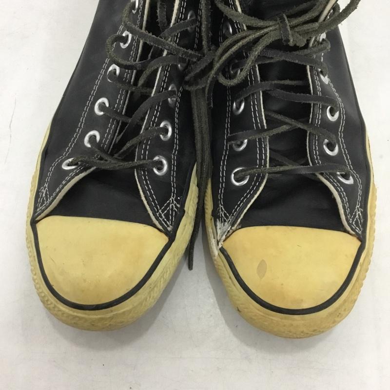 コンバース CONVERSE スニーカー スニーカー 18616 LEATHER ALL STAR HI 28.5cm 28.5cm ロゴ、文字 黒 / ブラック / black メンズ USED 古着 中古 10159013