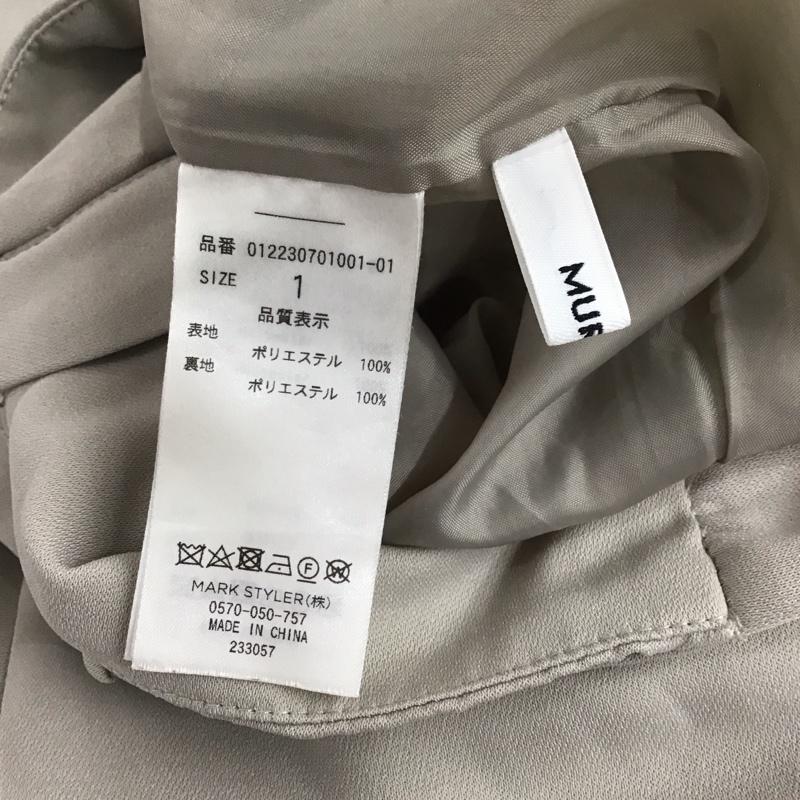 ムルーア MURUA パンツ キュロット 012230701001 ドビークロスラップキュロット 1 無地 ベージュ / ベージュ / beige レディース USED 古着 中古 10159032