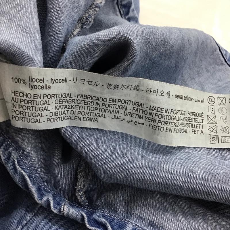 ザラ ZARA シャツ、ブラウス 長袖 S 無地 水色 / ライトブルー / レディース USED 古着 中古 10159040