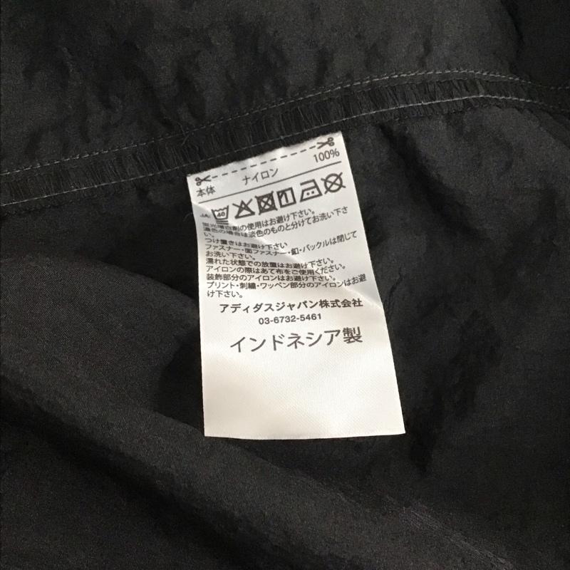 アディダス adidas ジャケット、上着 ジャンパー、ブルゾン ジップアップジャケット ナイロンジャケット アウター L ロゴ、文字 黒 / ブラック / black メンズ USED 古着 中古 10159114
