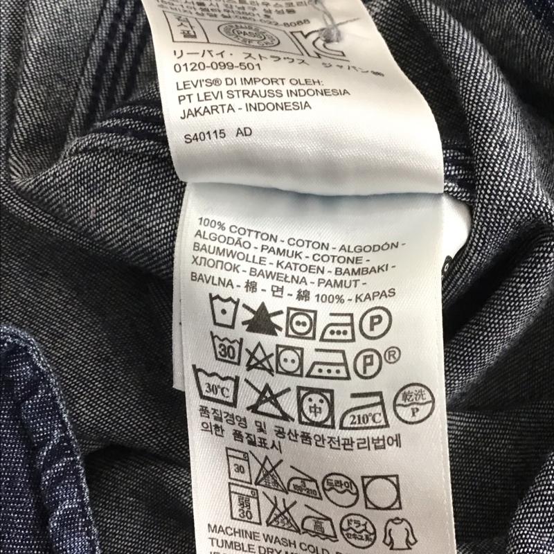 リーバイス Levi s シャツ、ブラウス 長袖 長袖シャツ デニムシャツ M 無地 インディゴ / インディゴ / Indigo メンズ USED 古着 中古 10159125