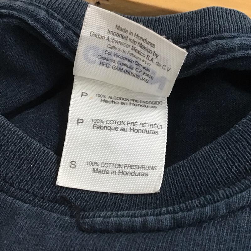ギルダン GILDAN Tシャツ 半袖 半袖カットソー プリントTシャツ クルーネックカットソー S プリント ダークグレー / ダークグレー / メンズ USED 古着 中古 10159133