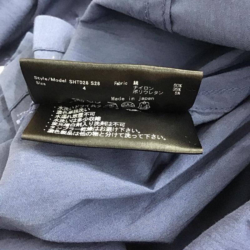 ジュンハシモト junhashimoto シャツ、ブラウス 半袖 半袖シャツ 無地シャツ ポケットシャツ 4 無地 紺 / ネイビー / navy メンズ USED 古着 中古 10159168