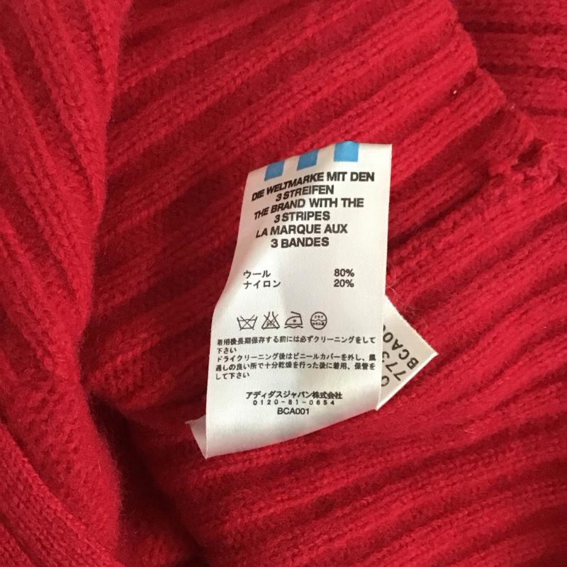 アディダス adidas ニット、セーター 長袖 S 無地 赤 / レッド / red レディース USED 古着 中古 10159202