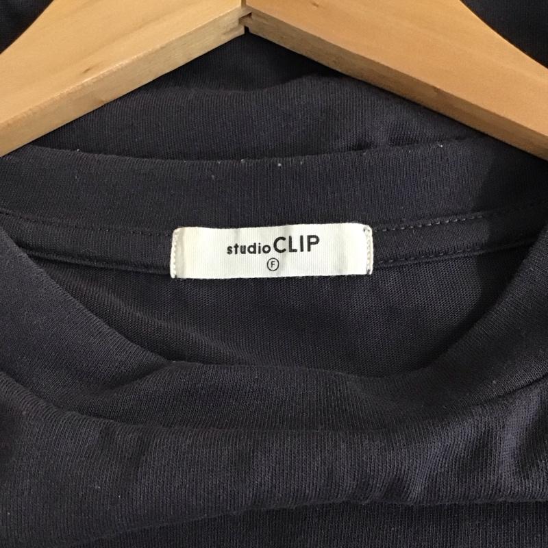 スタディオクリップ studio CLIP カットソー 半袖 FREE 無地 チャコールグレー / チャコールグレー / レディース USED 古着 中古 10159209