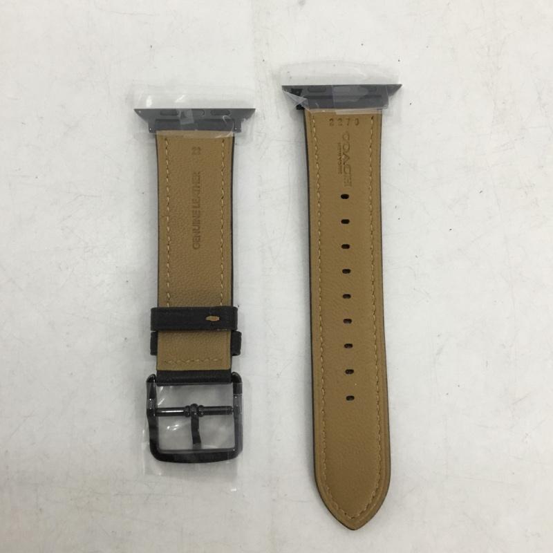 コーチ COACH ファッション小物 ファッション小物 14700085 Apple Watch用 交換レザーバンド 42mm 44mm 無地 黒 / ブラック / black メンズ USED 古着 中古 10159334