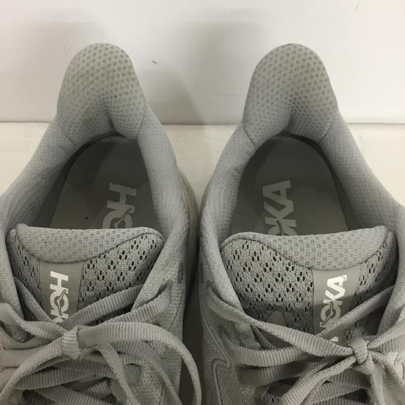 ホカ HOKA スニーカー スニーカー 1162032 STLLR ランニングシューズ クリフトン 10 CLIFTON 10 26cm 26.0cm ロゴ、文字 灰 / グレー / gray メンズ USED 古着 中古 10159368