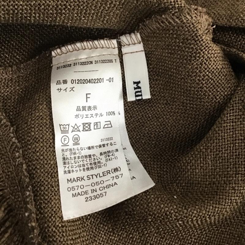ムルーア MURUA タンクトップ タンクトップ 012020402201 フリンジビスチェコンビトップス FREE 無地 茶 / ブラウン / brown レディース USED 古着 中古 10159409