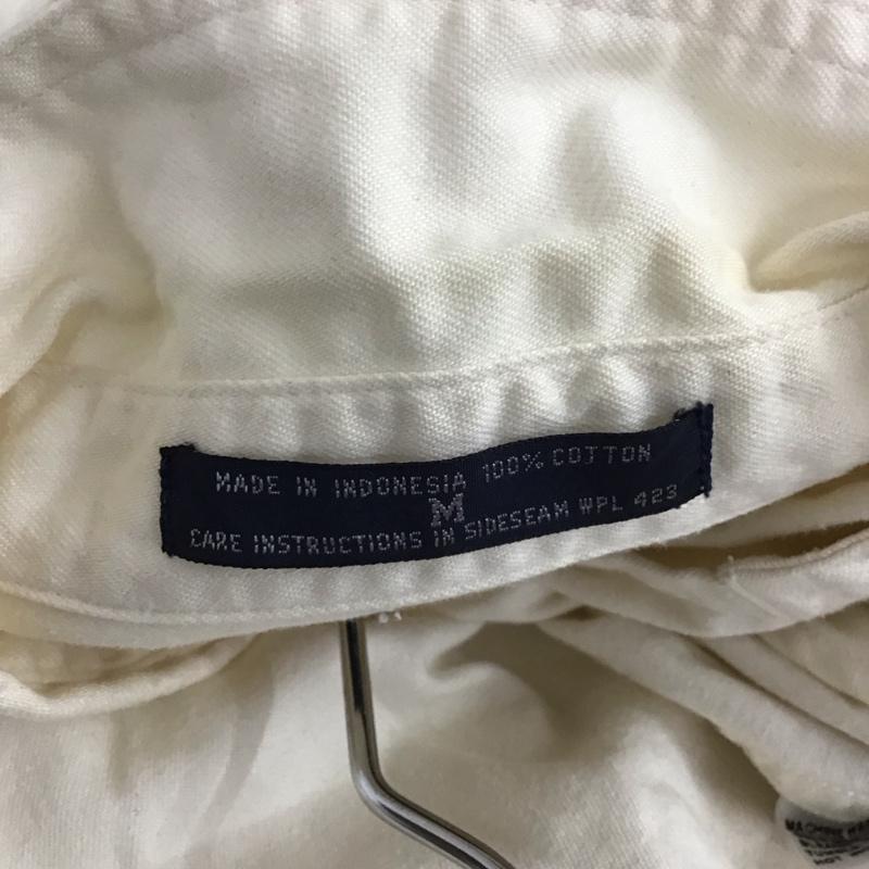 ドッカーズ DOCKERS シャツ、ブラウス 長袖 長袖シャツ 無地シャツ カラーシャツ ボタンダウンシャツ M 刺繍 アイボリー / アイボリー / メンズ USED 古着 中古 10159435