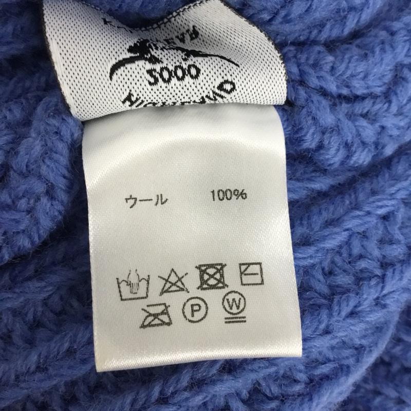 ハイランド2000 HIGHLAND 2000 帽子 ニット帽 ウール 水色 / ライトブルー / X 白 / ホワイト / white メンズ USED 古着 中古 10159436
