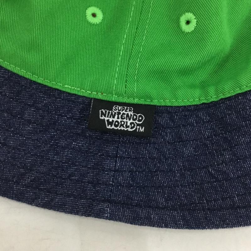 古着 USED 帽子 ハット リバーシブル バケットハット マリオ ルイージ ロゴ、文字 赤 / レッド / red X 緑 / グリーン / green X 紺 / ネイビー / navy メンズ USED 古着 中古 10159439