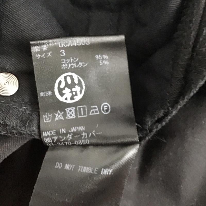 アンダーカバー UNDERCOVER パンツ デニム、ジーンズ スリムパンツ ストレッチパンツ カジュアルパンツ 3 無地 黒 / ブラック / black メンズ USED 古着 中古 10159482