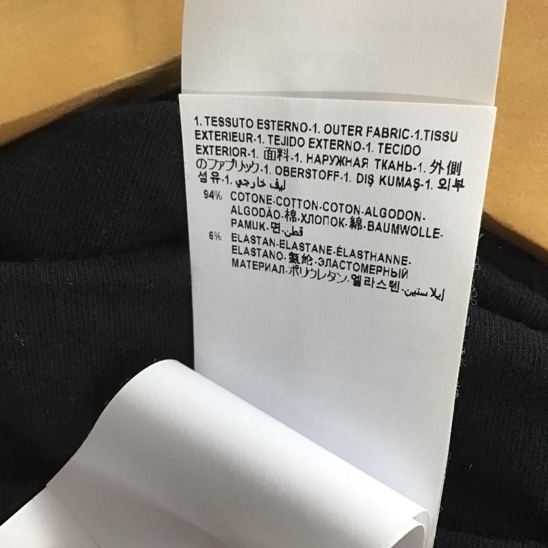 ヴェルサーチ VERSACE Tシャツ 半袖 半袖カットソー プリントTシャツ クルーネックカットソー 8 ロゴ、文字 黒 / ブラック / black メンズ USED 古着 中古 10159522