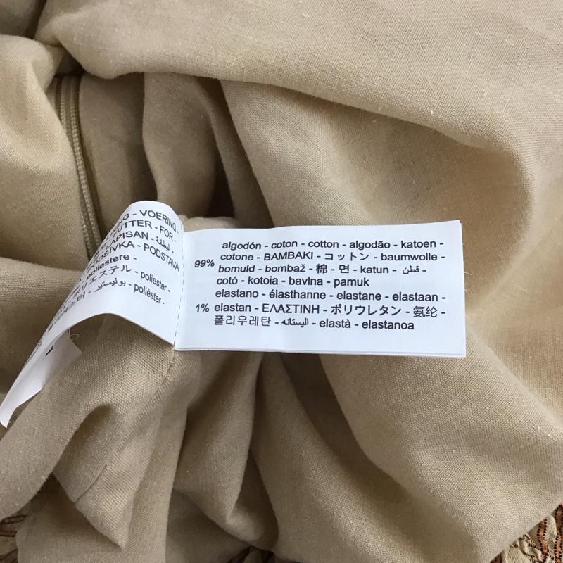 ザラ ZARA ワンピース ミニスカート 2180 314 089 キャミワンピース L チェック ベージュ / ベージュ / beige X 橙 / オレンジ / orange レディース USED 古着 中古 10159528