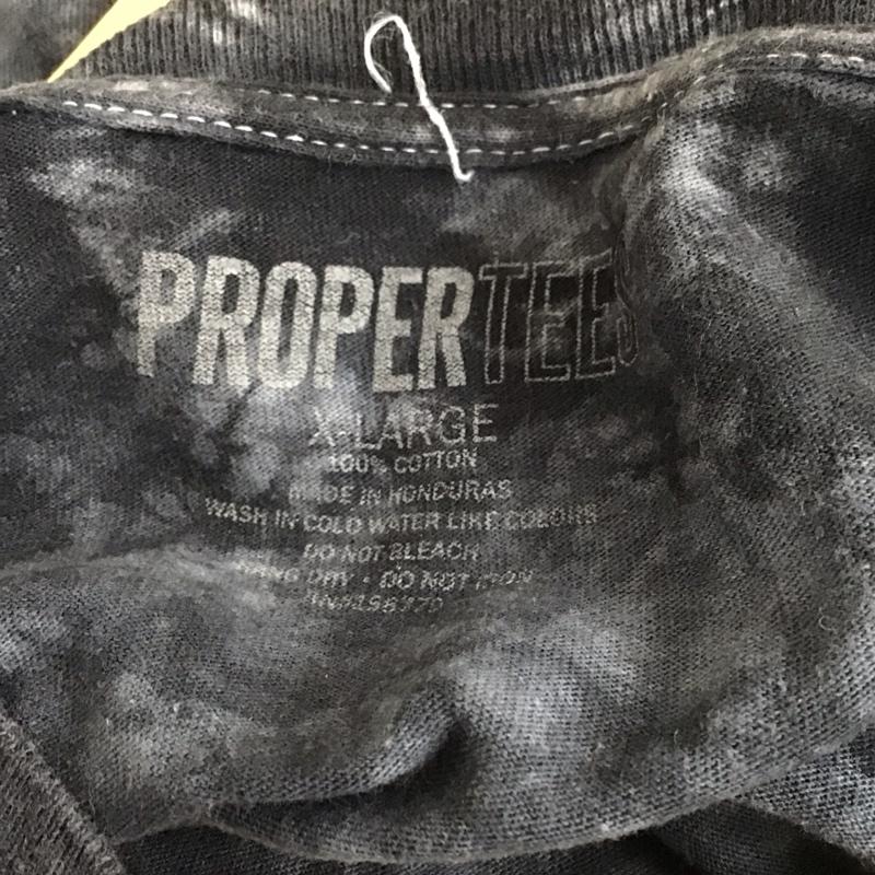 プロパーティーズ PROPERTEES Tシャツ 半袖 半袖カットソー プリントTシャツ クルーネックカットソー XL プリント ダークグレー / ダークグレー / メンズ USED 古着 中古 10159531