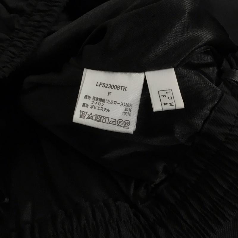 ローリーズファーム LOWRYS FARM ボトムス ボトムス LF523008TK ワイドイージーパンツ FREE 無地 黒 / ブラック / black レディース USED 古着 中古 10159552