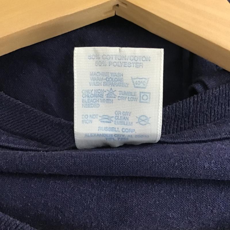 ジャージーズ JERZEES Tシャツ 半袖 半袖カットソー プリントTシャツ クルーネックカットソー XL プリント 紺 / ネイビー / navy メンズ USED 古着 中古 10159604