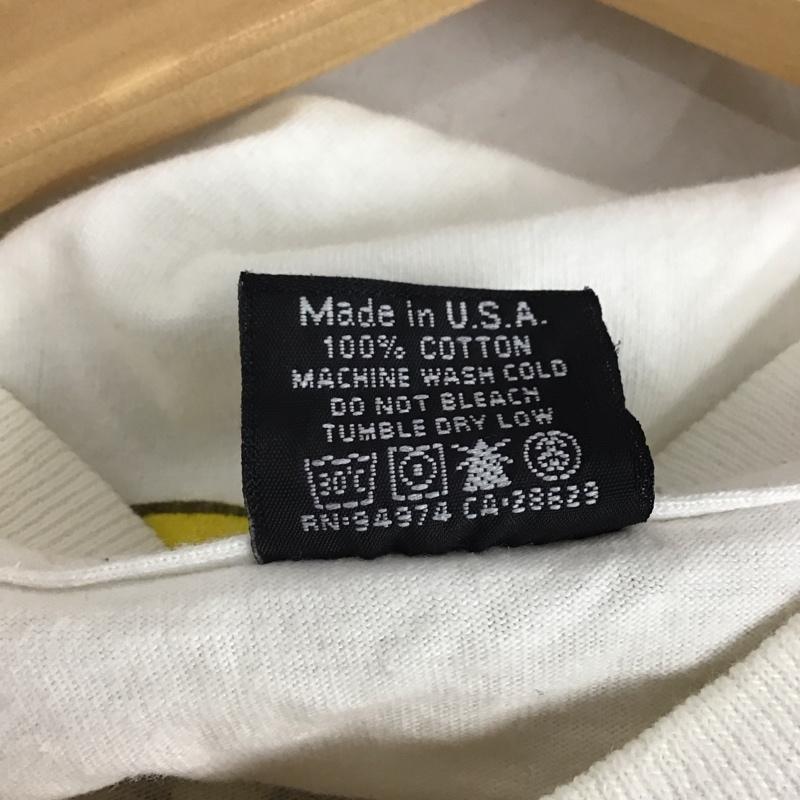 ステューシー STUSSY Tシャツ 半袖 半袖カットソー プリントTシャツ クルーネックカットソー プリント 白 / ホワイト / white メンズ USED 古着 中古 10159642