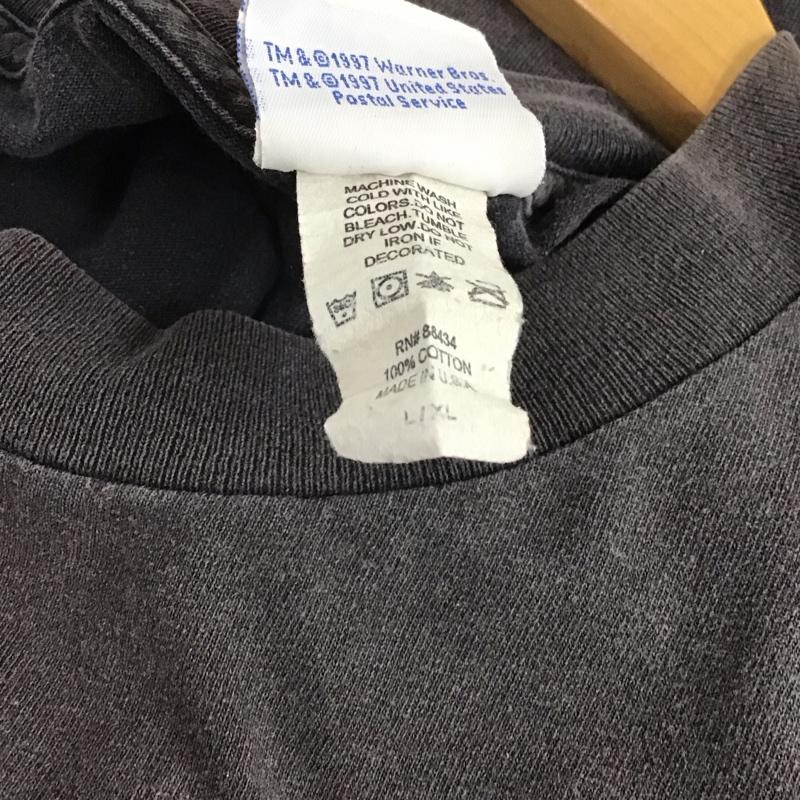 古着 USED Tシャツ 半袖 半袖カットソー プリントTシャツ クルーネックカットソー L プリント ダークグレー / ダークグレー / メンズ USED 古着 中古 10159647
