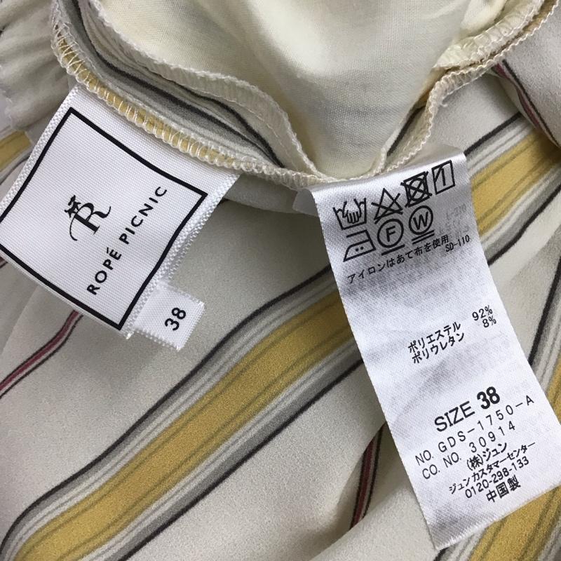 ロペピクニック ROPE PICNIC パンツ ワークパンツ、ペインターパンツ ワークパンツ ワイドパンツ カジュアルパンツ 38インチ ストライプ マルチカラー / マルチカラー / multicolor レディース USED 古着 中古 10159670