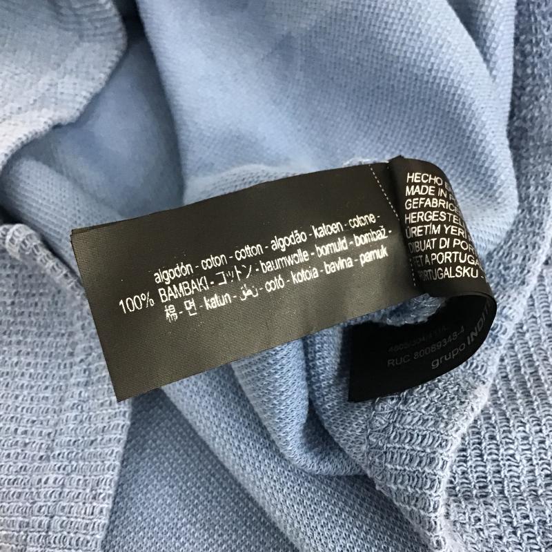 ザラ ZARA Tシャツ 半袖 4805/304/411 L 無地 水色 / ライトブルー / メンズ USED 古着 中古 10159718