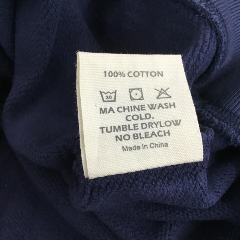 オコンクウォ OKONKWO トレーナー 長袖 XL プリント X ロゴ、文字 紺 / ネイビー / navy メンズ USED 古着 中古 10159736