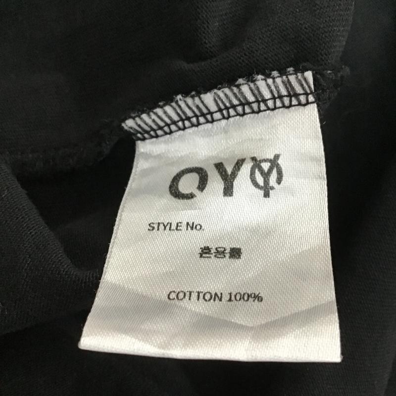 オーワイ OY Tシャツ 半袖 半袖カットソー プリントTシャツ クルーネックカットソー ロゴ、文字 黒 / ブラック / black メンズ USED 古着 中古 10159742