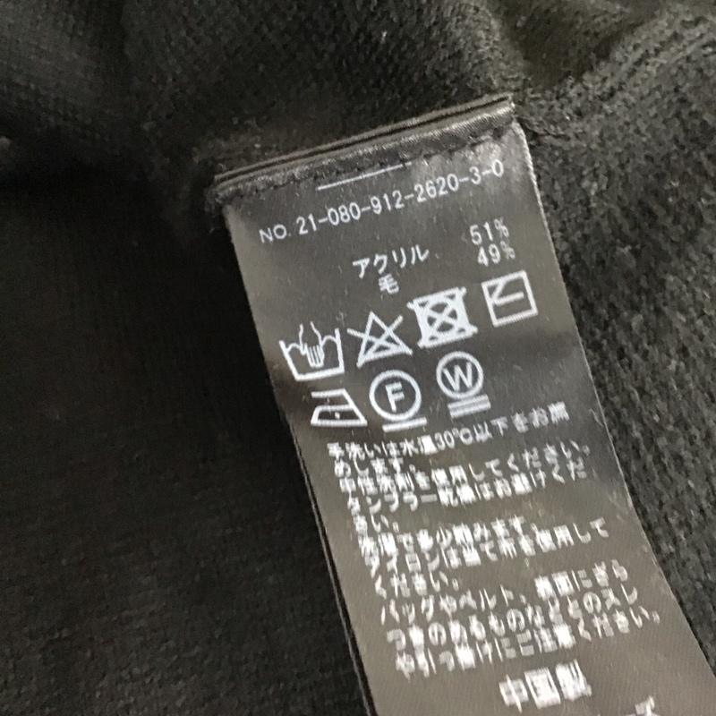スローブイエナ SLOBE IENA カーディガン 長袖 無地 黒 / ブラック / black レディース USED 古着 中古 10159746