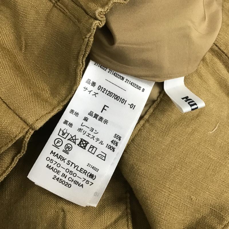 ムルーア MURUA パンツ スラックス 012120700101 ラップワイドパンツ FREE 無地 キャメル / キャメル / レディース USED 古着 中古 10159780
