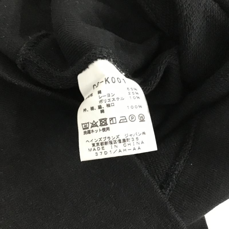 チャンピオン Champion カットソー 半袖 半袖カットソー スウェットTシャツ クルーネックカットソー L ロゴ、文字 黒 / ブラック / black メンズ USED 古着 中古 10159802